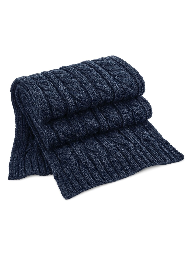 BEECHFIELD - Cable Knit Melange Scarf (B499)