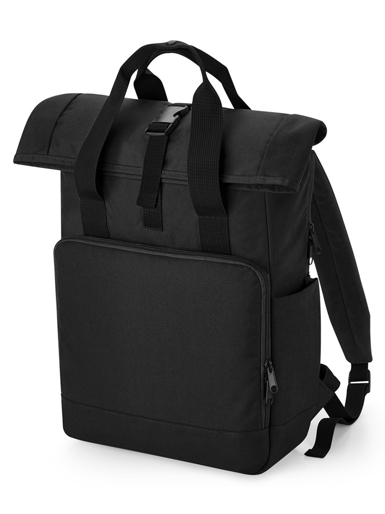 BAG BASE - Recycled Twin Handle Roll-Top Laptop Backpack (BG118L)