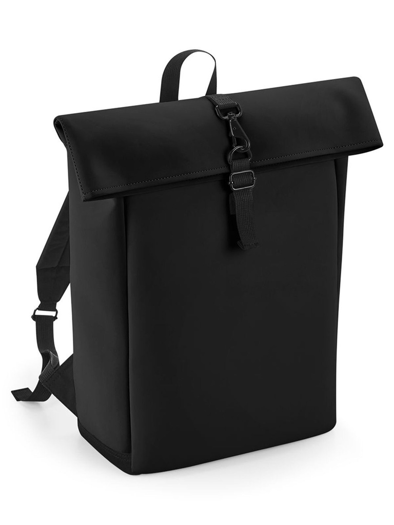 BAG BASE - Matte PU Roll-Top Backpack (BG335)