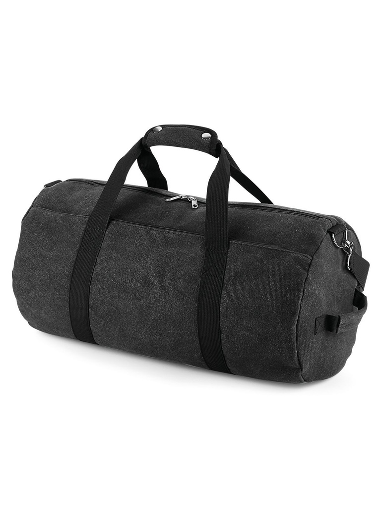 BAG BASE - Vintage Canvas Barrel Bag (BG655)