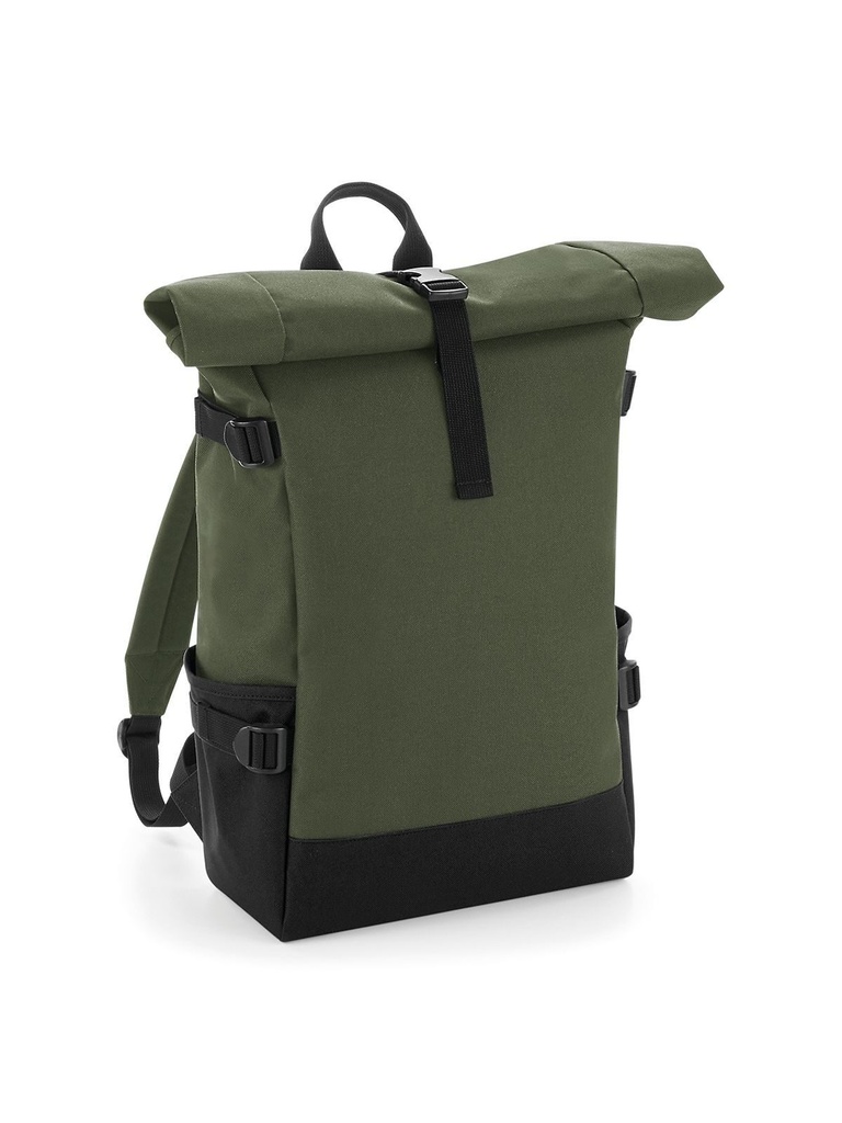 BAG BASE - Block Roll-Top Backpack (BG858)