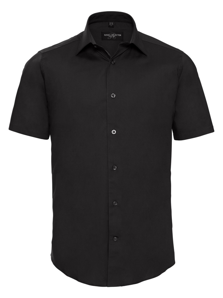 RUSSELL EUROPE - Men's Short Sleeve Easy Care Fitted Shirt (JE947M)