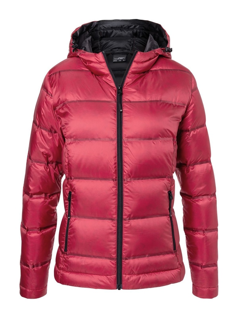 JAMES & NICHOLSON - Ladies' Hooded Down Jacket (JN1151)