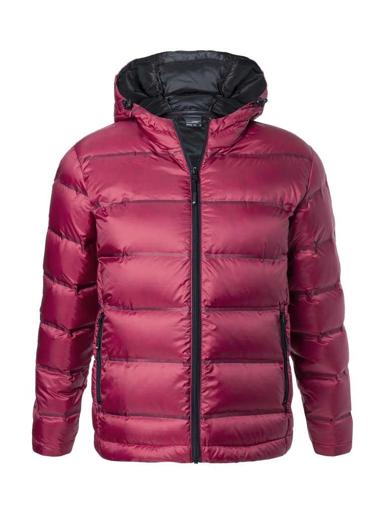 JAMES & NICHOLSON - Men's Hooded Down Jacket (JN1152)