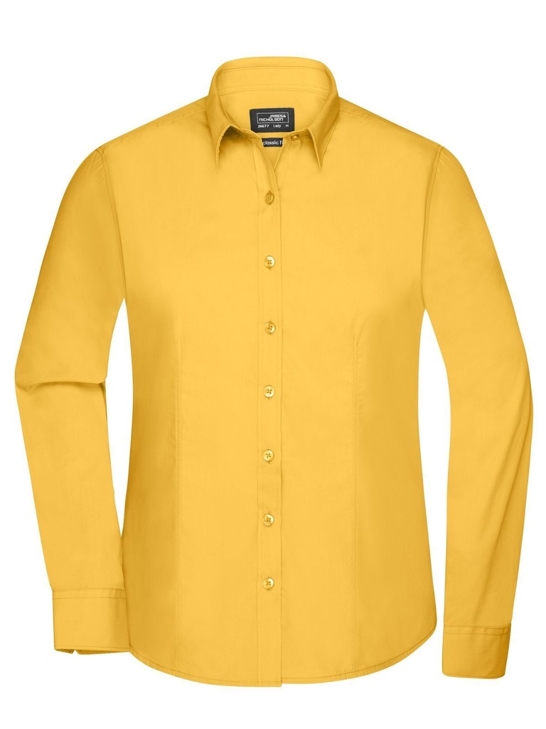 JAMES & NICHOLSON - Ladies' Shirt Longsleeve Poplin (JN677)