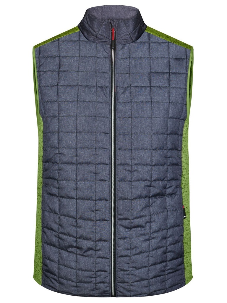 JAMES & NICHOLSON - Men's Knitted Hybrid Vest (JN740)