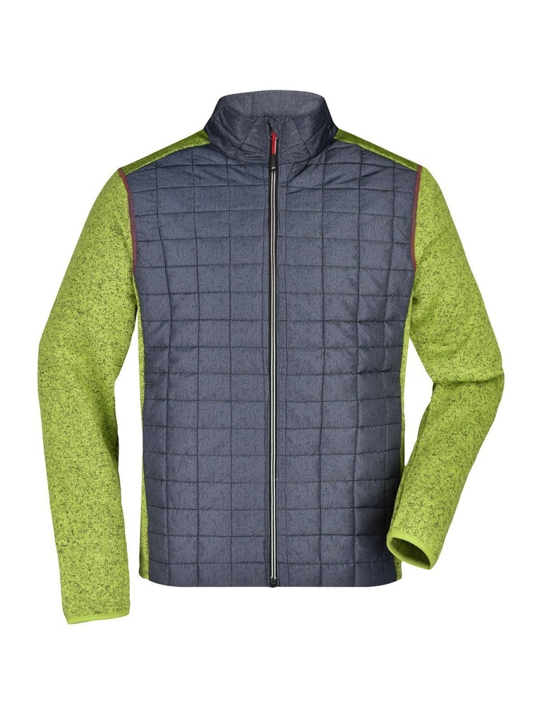 JAMES & NICHOLSON - Men's Knitted Hybrid Jacket (JN742)