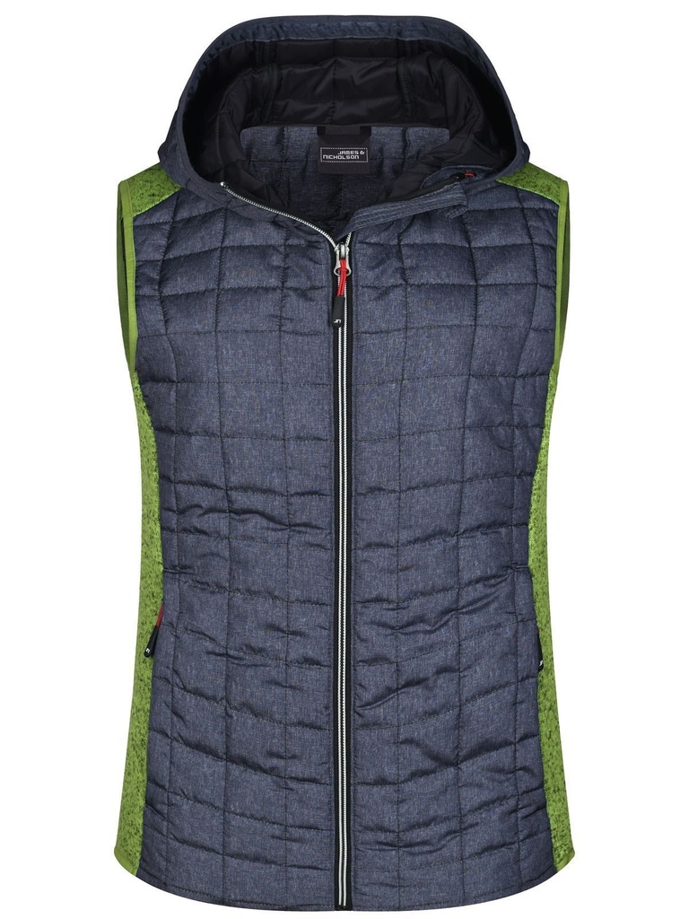 JAMES & NICHOLSON - Ladies' Knitted Hybrid Vest (JN767)