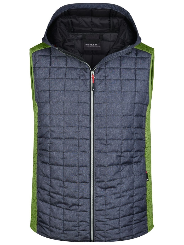 JAMES & NICHOLSON - Men's Knitted Hybrid Vest (JN768)