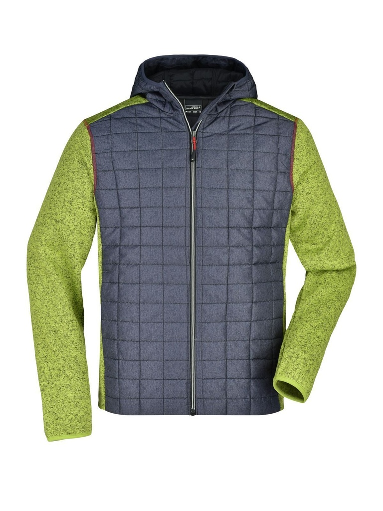 JAMES & NICHOLSON - Men's Knitted Hybrid Jacket (JN772)