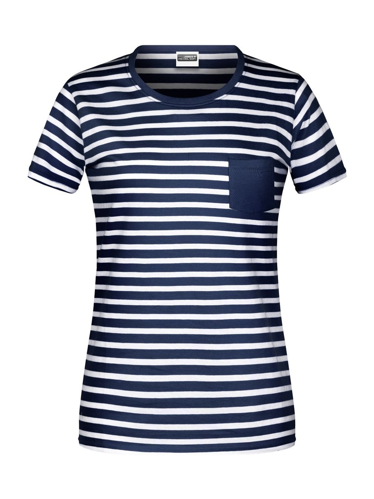 JAMES & NICHOLSON - Ladies' T-Shirt Striped (JN8027)