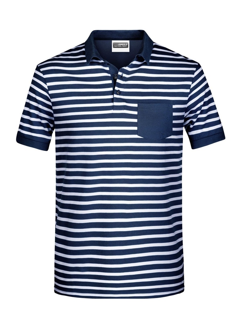 JAMES & NICHOLSON - Men's Polo Striped (JN8030)