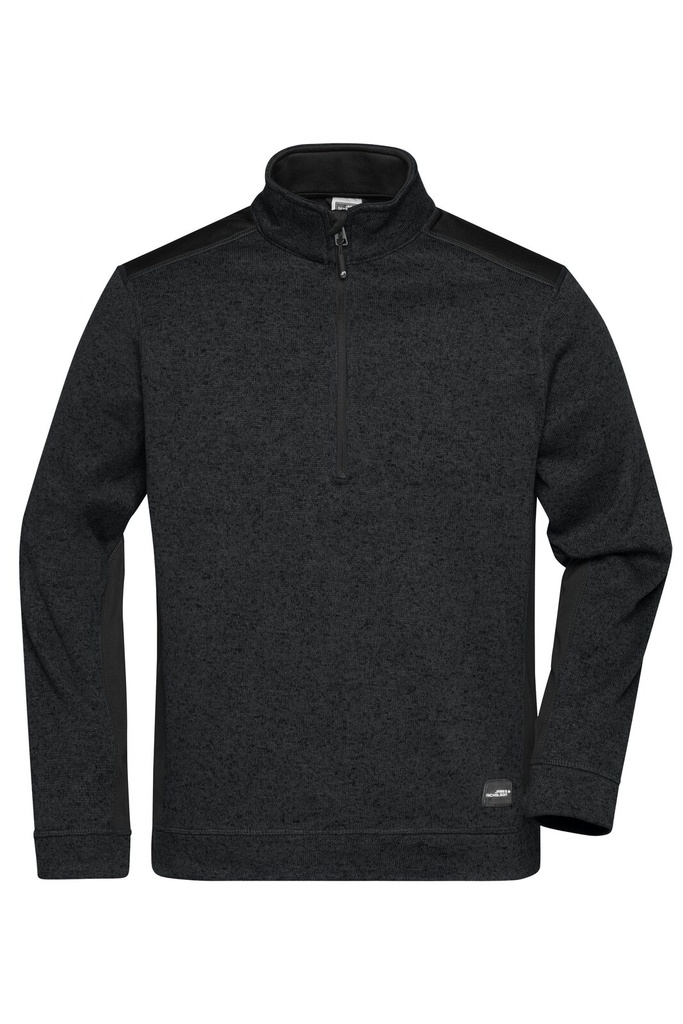 JAMES & NICHOLSON - Men's Knitted Workwear Fleece Half-Zip - Strong (JN864)