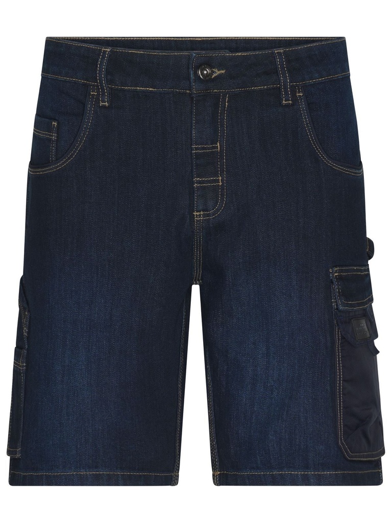 JAMES & NICHOLSON - Workwear Stretch Bermuda-Jeans (JN871)