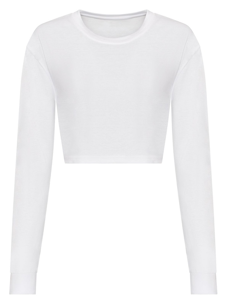 AWDIS JUST TS - Women s Long Sleeved Cropped T (JT016)