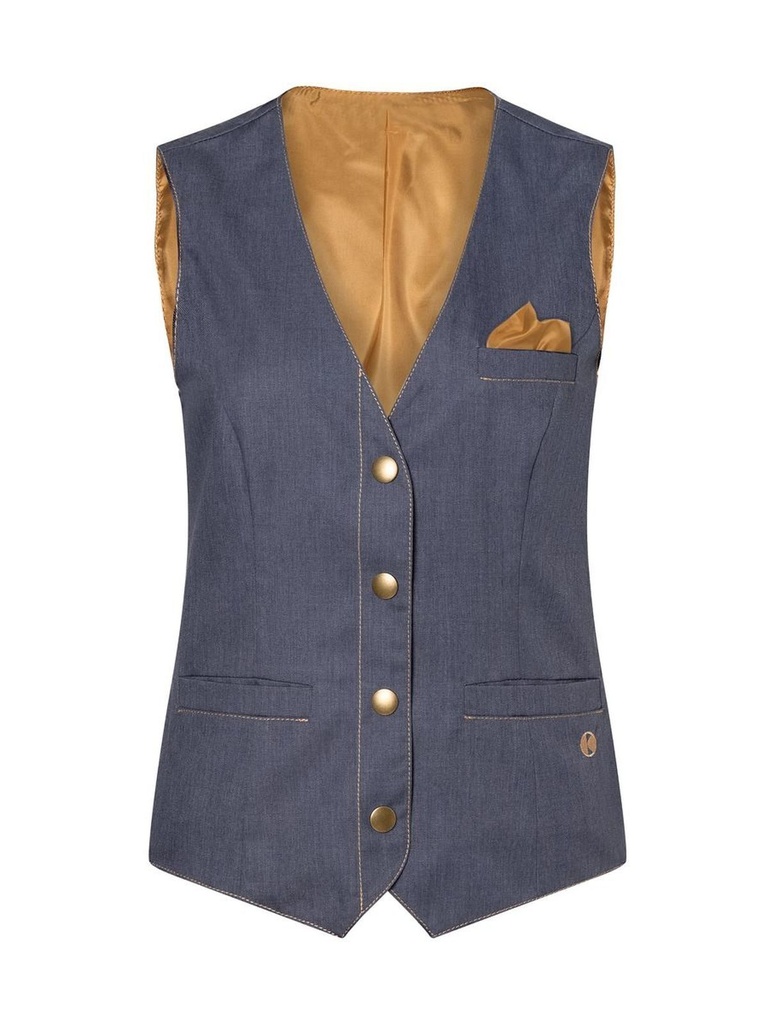 KARLOWSKY - Ladies' Waistcoat Jeans-Style (KWF3)