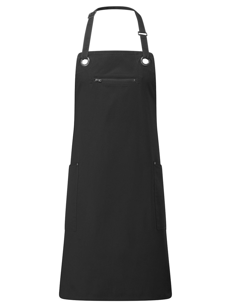 PREMIER -  Barley  Contrast Stitch Sustainable Bib Apron (PR121)