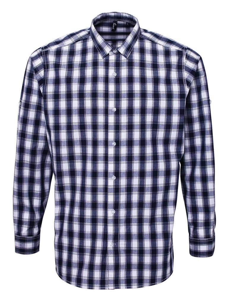 PREMIER - Men's LSL 'Mulligan' Check Cotton Bar Shirt (PR250)