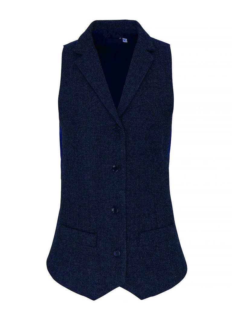 PREMIER - Ladies' Herringbone Waistcoat (PR626)