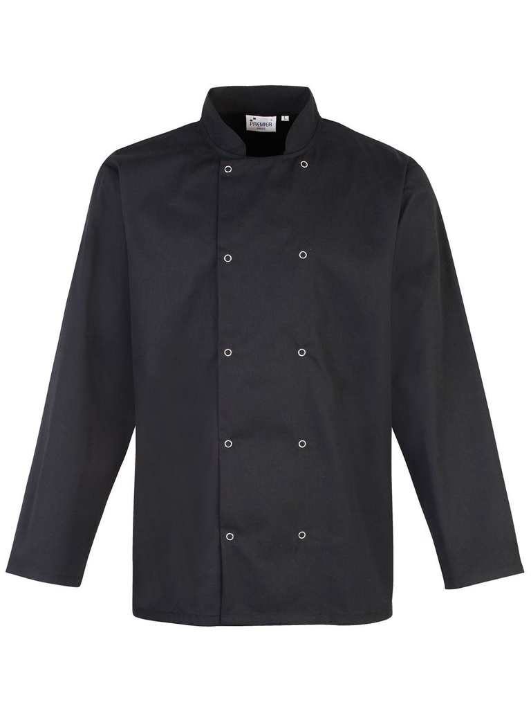 PREMIER - Long Sleeve Press Stud Chef' s Jacket (PR665)