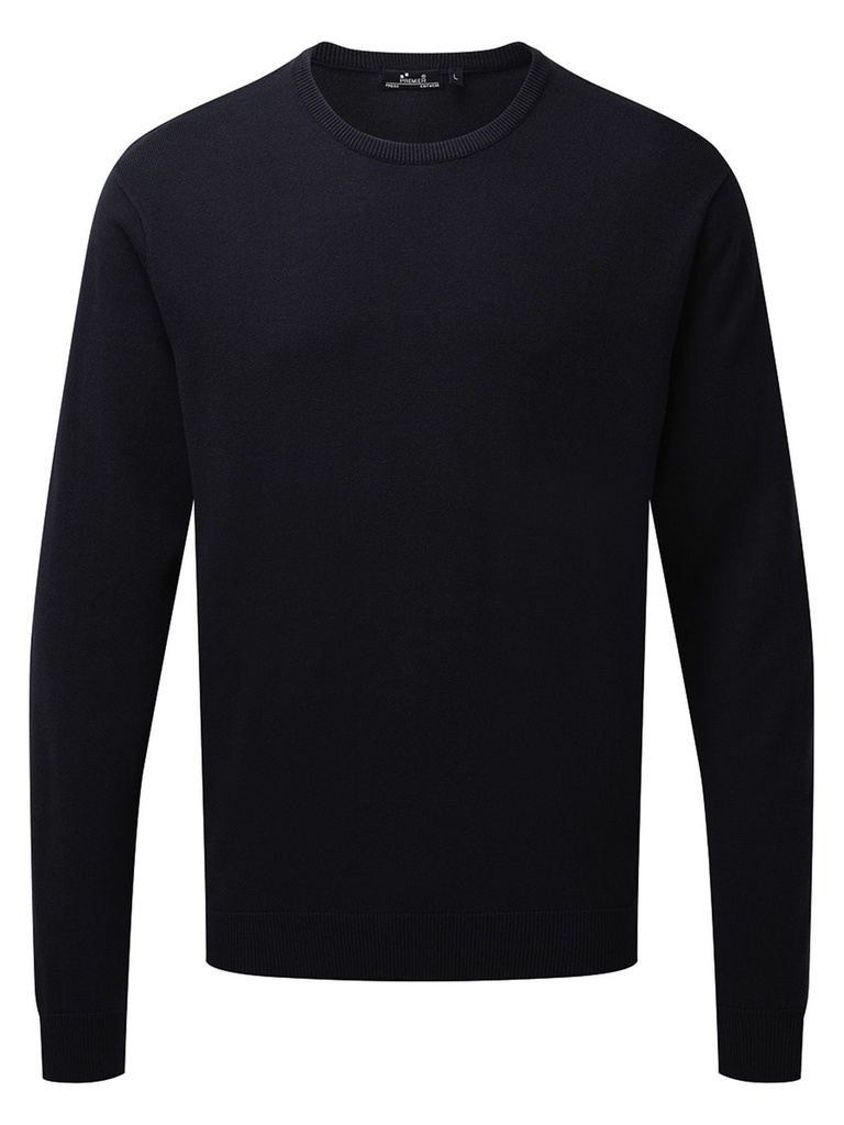 PREMIER - Men's Crew Neck Cotton Rich Knitted Sweater (PR692)