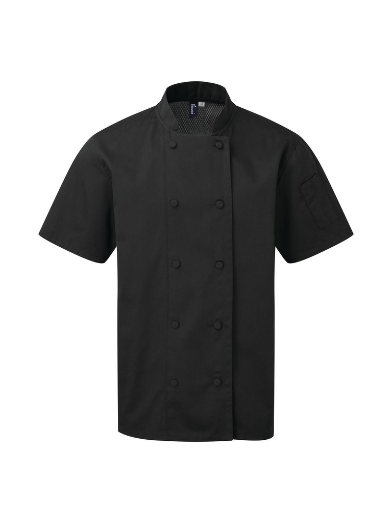 PREMIER - Chef's Coolchecker  Short Sleeve Jacket (PR902)