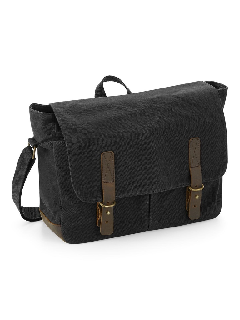 QUADRA - Heritage Waxed Canvas Messenger (QD653)