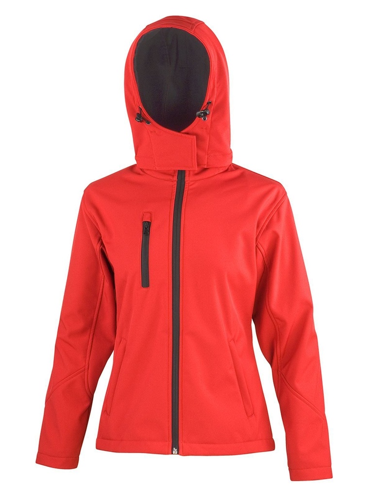 RESULT - Womens TX Performance Hooded Softshell Jacket (RER230F)