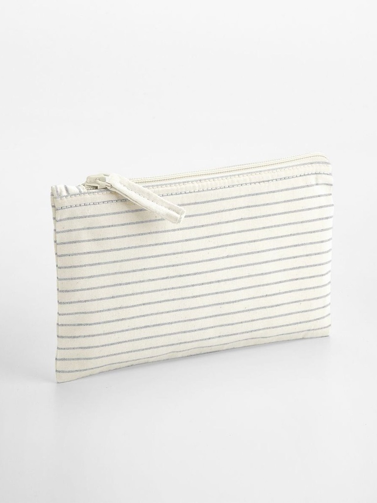 WESTFORD MILL - Striped Organic Cotton Accessory Pouch (W253S)