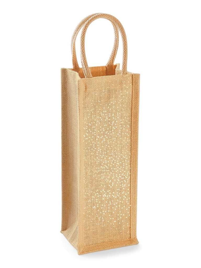 WESTFORD MILL - Shimmer Jute Bottle Bag (W433)