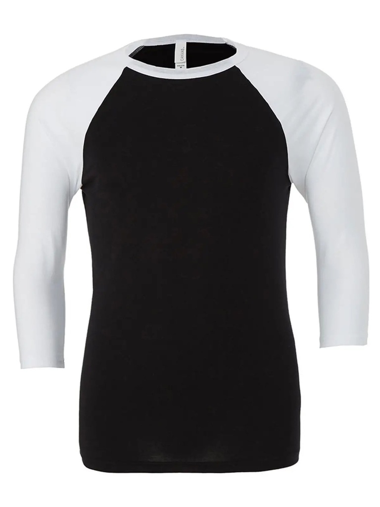 BELLA+CANVAS - Unisex 3/4 Sleeve Baseball Tee (BE3200)