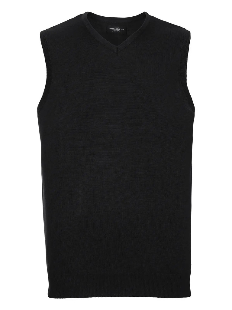 RUSSELL - Adults' V-Neck Sleeveless Knitted Pullover (JE716M)