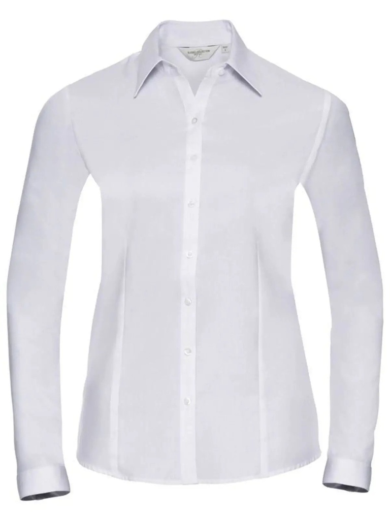 RUSSELL - Ladies' Long Sleeve Tailored Herringbone Shirt (JE962F)