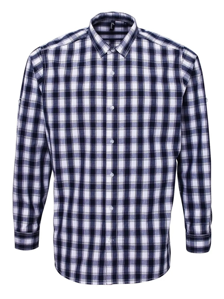PREMIER - Men's LSL 'Mulligan' Check Cotton Bar Shirt (PR250)