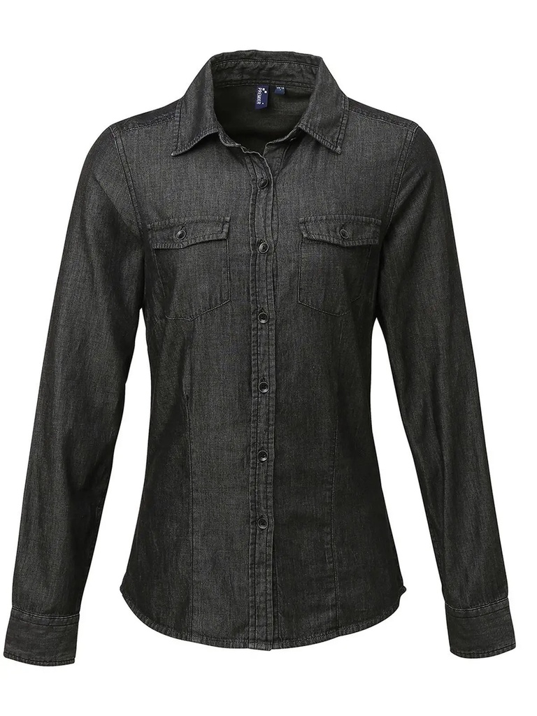 PREMIER - Ladies'e¢ Jeans Stitch Denim Shirt (PR322)