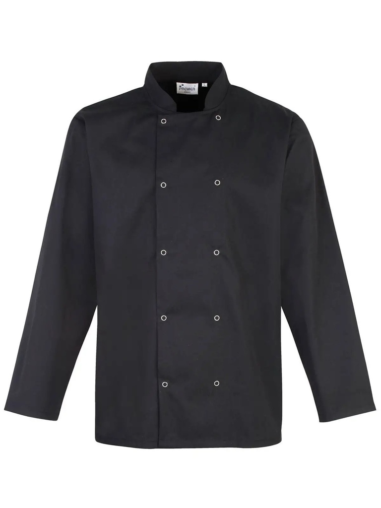 PREMIER - Long Sleeve Press Stud Chef'e¢s Jacket (PR665)
