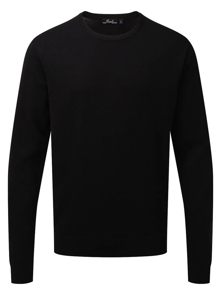 PREMIER - Men's Crew Neck Cotton Rich Knitted Sweater (PR692)