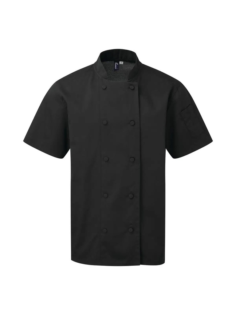 PREMIER - Chef's Coolcheckere Short Sleeve Jacket (PR902)