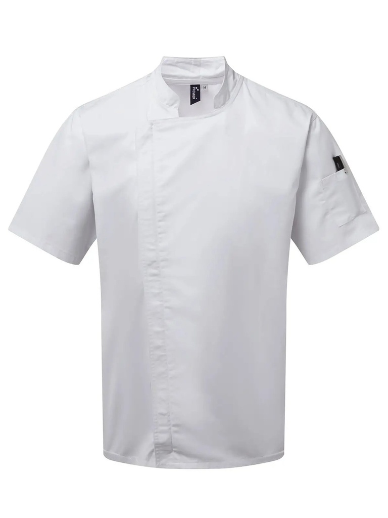 PREMIER - Chef's Zip-Close Short Sleeve Jacket (PR906)