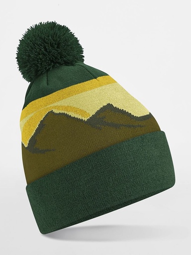 BEECHFIELD - Mountain Peaks Pom Pom Beanie (B395R)