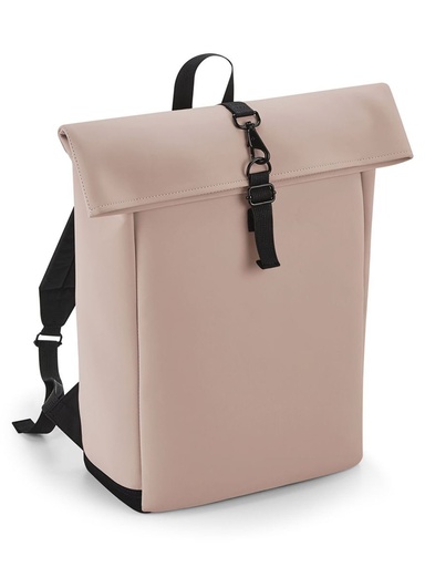 BAG BASE - Matte PU Roll-Top Backpack (BG335)