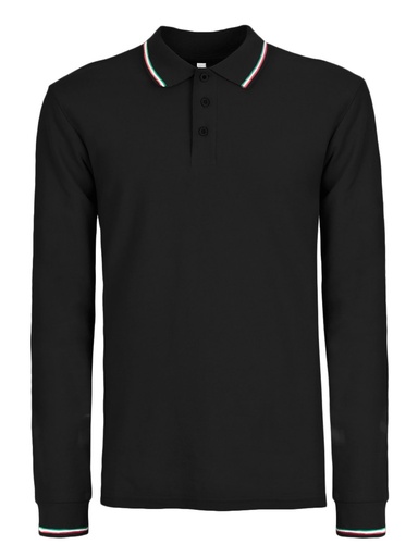 BLACK SPIDER - Polo Italy Manica lunga (BS211)
