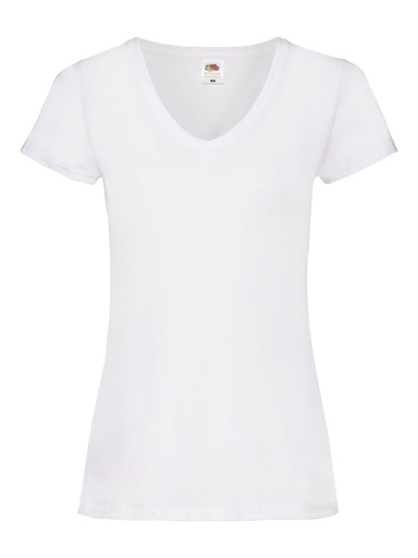 FRUIT OF THE LOOM - Ladies Valueweight V-Neck T (FR613980)