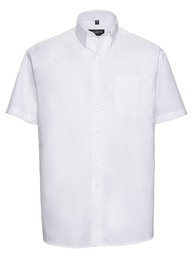 RUSSELL EUROPE - Men's Short Sleeve Easy Care Oxford Shirt (JE933M)