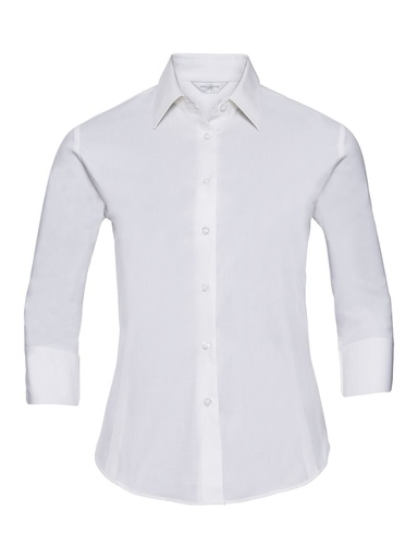 RUSSELL - Ladies' 3/4 Sleeve Easy Care Fitted Shirt (JE946F)