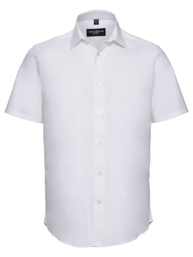 RUSSELL EUROPE - Men's Short Sleeve Easy Care Fitted Shirt (JE947M)