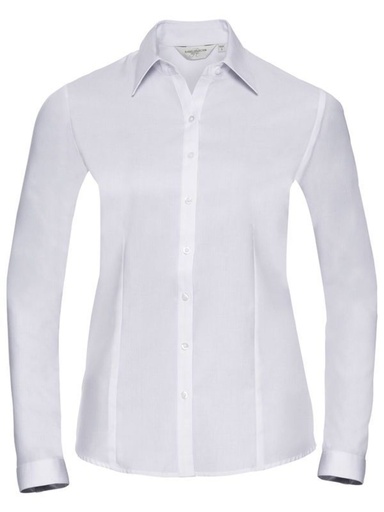 RUSSELL - Ladies' Long Sleeve Tailored Herringbone Shirt (JE962F)