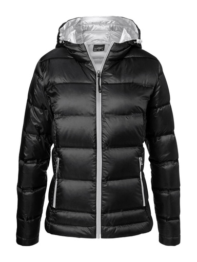 JAMES & NICHOLSON - Ladies' Hooded Down Jacket (JN1151)