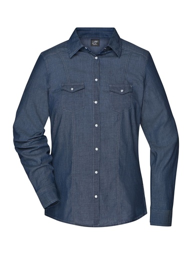 JAMES & NICHOLSON - Ladies' Denim Blouse (JN628)