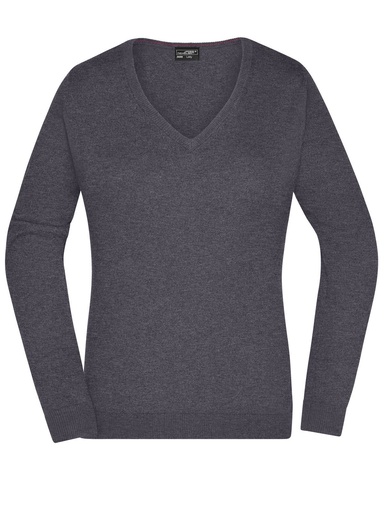 JAMES & NICHOLSON - Ladies' V-Neck Pullover (JN658)